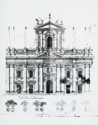 Diseño para la fachada de la catedral de Milán