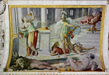 Ulises y Circe, circa 1550 (fresco)