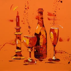 Naturaleza muerta en naranja, 2005