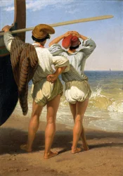 Chicos pescadores