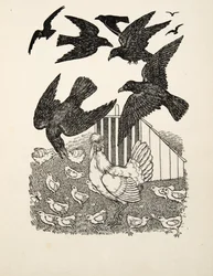 Un cuervo calculador, de Cien anécdotas de animales, pub. 1924