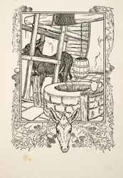 Sacando agua, de Cien anécdotas de animales, pub. 1924