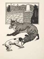 Caza de zorros, de Cien anécdotas de animales, pub. 1924