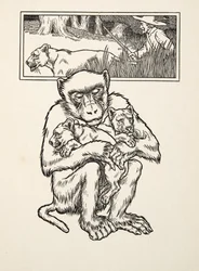 Solicitando Socorro, de Cien Anécdotas de Animales, pub. 1924
