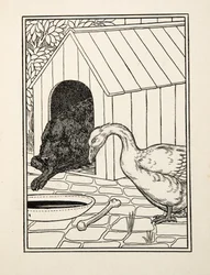 El perro y el ganso, de Cien anécdotas de animales, pub. 1924
