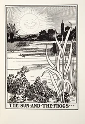 El Sol y las Ranas, de las Fábulas de Fontaine, pub. 1905