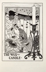 La vela de cera, de Fábulas de Fontaine, pub. 1905