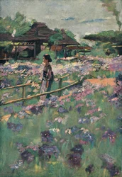 Una pintura sobre un tema japonés