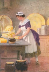 Ilustración para Adam Bede de George Eliot (litografía en color)