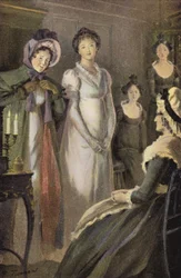 Ilustración para Silas Marner de George Eliot (litografía en color)