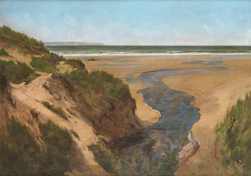 Croyde Sands, Summertime (Óleo sobre lienzo)