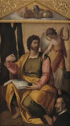 Mateo el Evangelista con benefactor