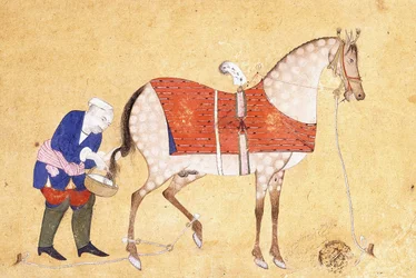 Un mozo con un caballo, 1694