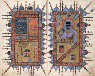 Dobluras decorativas de "Dala"il al-Khayrat", c.1800