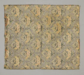 Fragmento, repetición floral ogival