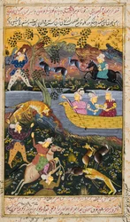 Escena de caza