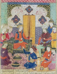 Ilustración del Shahnama (Libro de los Reyes) por Abul-Qasim Manur Firdawsi (c.934-c.1020) 1619