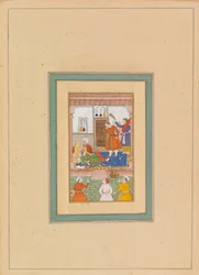 Interior con figuras