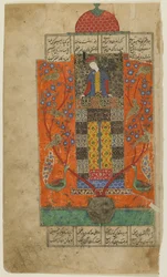 Iskandar en el jardín encantado, c.1560