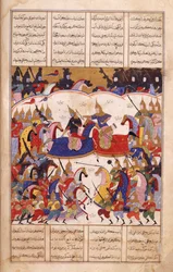 O. 13836, f.17v Islandar lucha contra los Zangis, ilustración de 