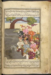 O. 3248, f. 55v Shah Ismail y el qizilbash, de 