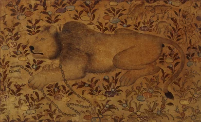 Estudio de un león, siglo XVI