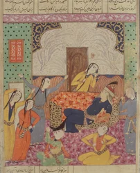 El Lamento de Farude, ilustración del Shahnama (Libro de los Reyes) de Abul-Qasim Manur Firdawsi (c.934-c.1020) 1619