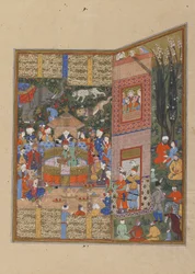 Los enviados de Salm y Tur ante Faridun, c.1560