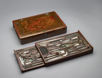 Kit de herramientas que representa a la Sagrada Familia, c.1830