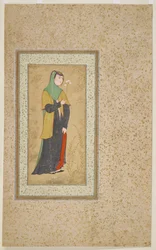 Mujer con un ramo de flores, c.1595