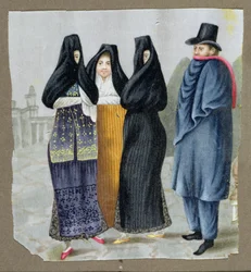En las calles de Lima, c.1820