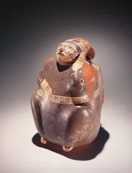 Recolector de cacao de cerámica, Cultura Nazca