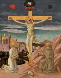La Crucifixión con San Jerónimo y San Francisco, c. 1445-1450