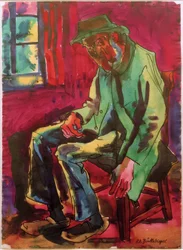 Campesino de Arrode (sentado en una silla)