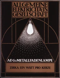 Cartel publicitario para la Compañía General de Electricidad [AEG], 1910