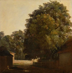 Paisaje con castaño