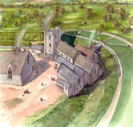 Castillo de Ludgershall, finales del siglo XIV