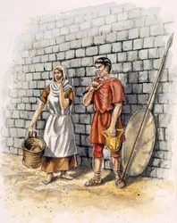 Hombre y mujer romanos, siglo II, c1990-2010