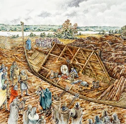 Entierro del barco de Sutton Hoo, siglo VII, 1990-2010