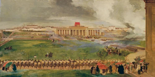 La misa de campo en la Burgplatz exterior el 13 de abril de 1826