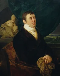 retrato, de, un, médico