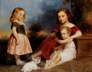 Retrato de los Niños Downer, 1850