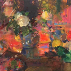 Naranjas y rosas