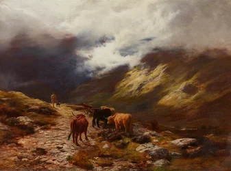 Un camino de montaña