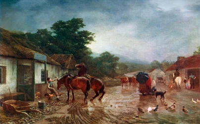 Un día lluvioso, 1870, 1912.