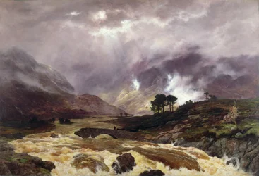 Una crecida en las Highlands
