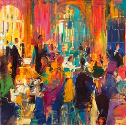 Edad de la Elegancia, The Waldorf, 2021 (óleo sobre lienzo)