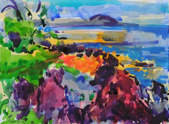 Rocas de Maui, 2023 (acuarela)