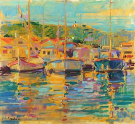 Mañana de Saint-Tropez, 2018 (óleo sobre lienzo)