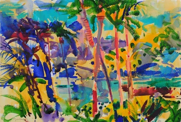 South Maui, Hawaii, 2023 (acuarela)